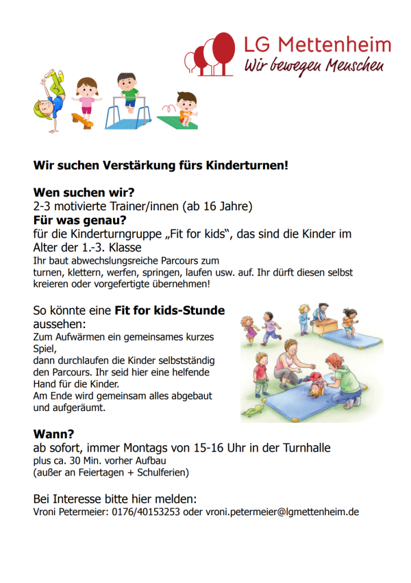 Fit for kids